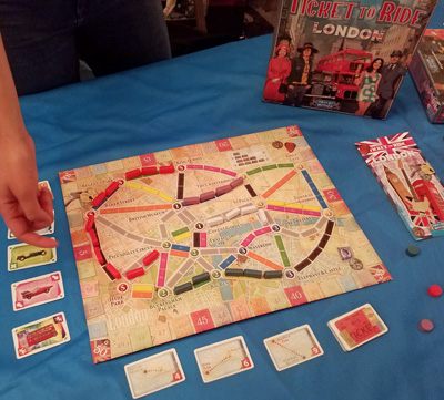 Ticket to Ride: London on display