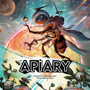 Apiary cover: a space-suited bee at work