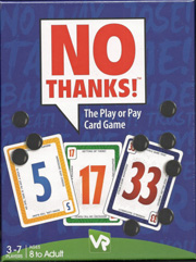 Cover of No Thanks! - number cards against a blue background