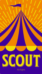 Scout cover: a big top in purple and orange