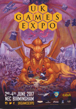 Cover of the programme from the 2017 UK Games Expo