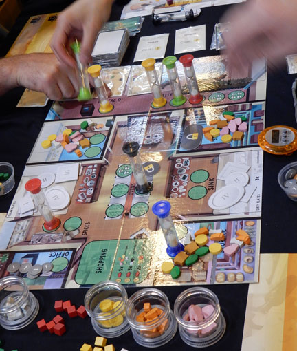 The Kitchen Rush prototype in play