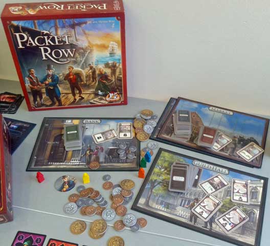 Packet Row box and components on display