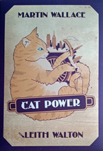 Cover of Steam Power: Cat Power expansion: a ginger cat curls round the Steam Power image